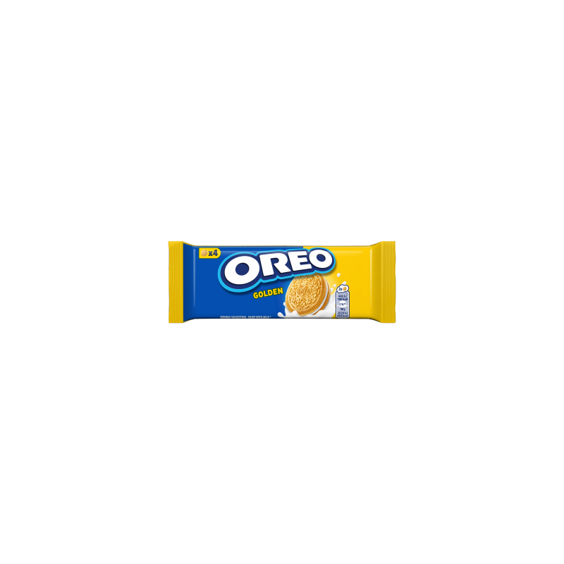 Oreo Golden Ciastka z nadzieniem o smaku waniliowym 44 g (4 sztuki)