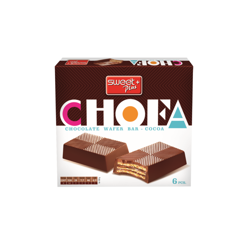 ZIV Chofa Wafel z Kremem Kakaowym w Mlecznej Czekoladzie 6 Sztuk 110g