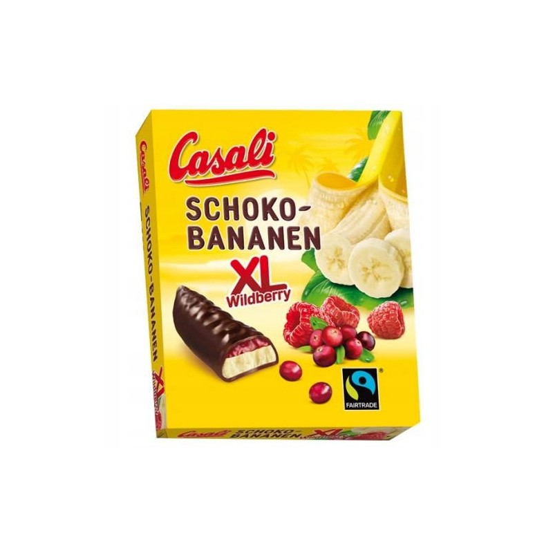 Pianki Casali Banan Dzika Jagoda w czekoladzie 140g