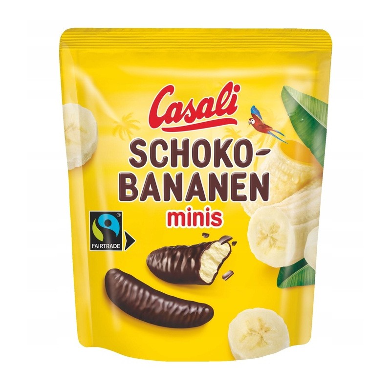Casali Schoko Bananen Minis Pianki Bananaowe w Czekoladzie 110g