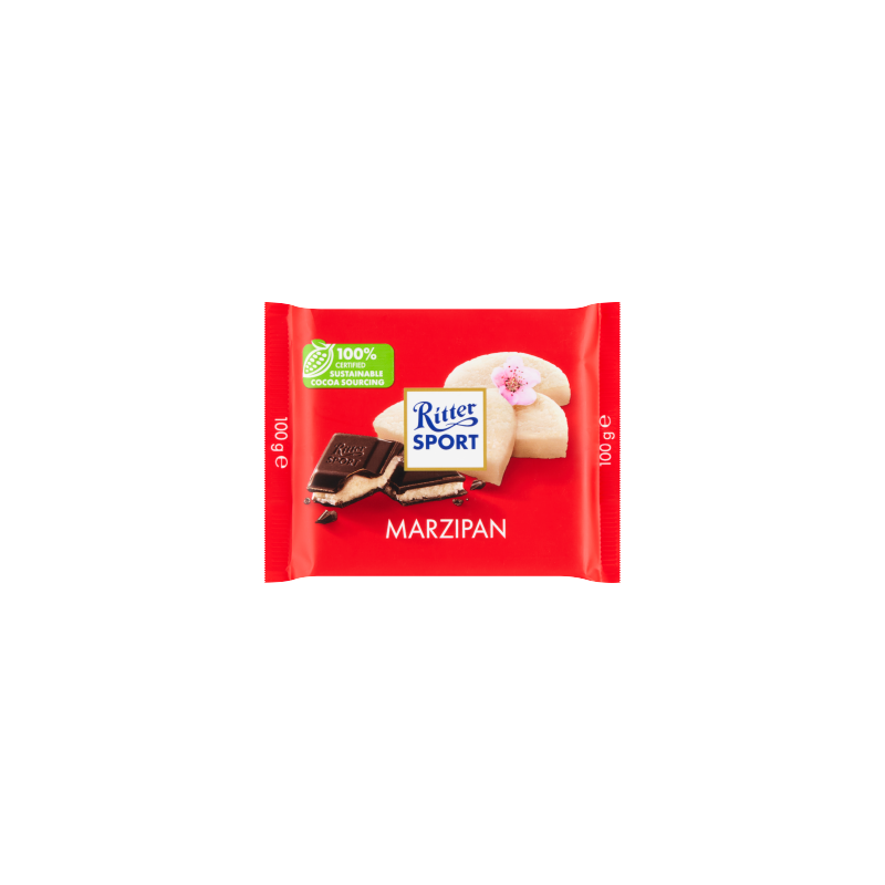 Ritter Sport Czekolada deserowa z nadzieniem marcepanowym 100 g