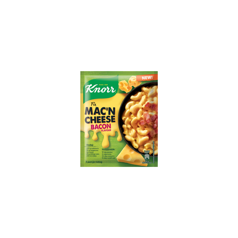 Knorr Fix mac'n cheese o smaku bekonu 33 g