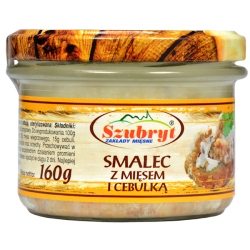 Smalec z mięsem i cebulką...