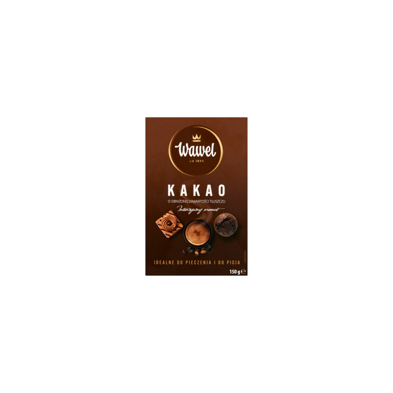Wawel Kakao o obniżonej zawartości tłuszczu 150 g