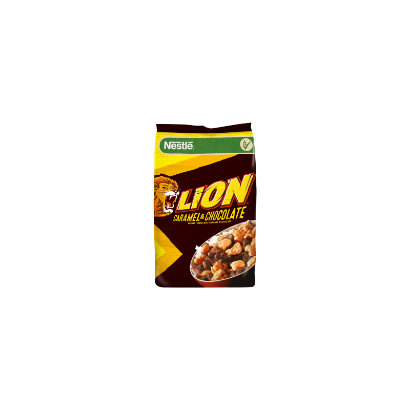 Nestlé Lion Płatki śniadaniowe karmel i czekolada 250 g