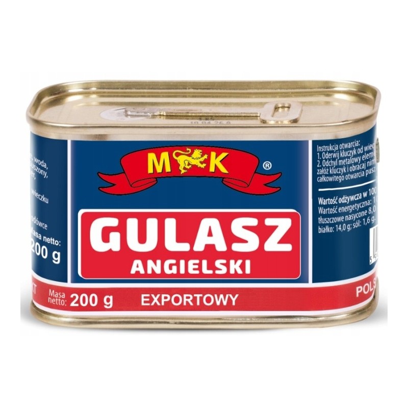 MK GULASZ ANGIELSKI EKSPORTOWY 200g konserwa puszka
