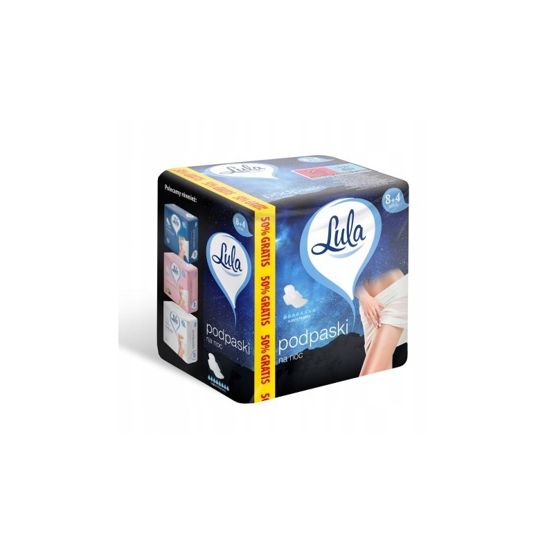 Lula Podpaski Higieniczne Na Noc 8+4szt