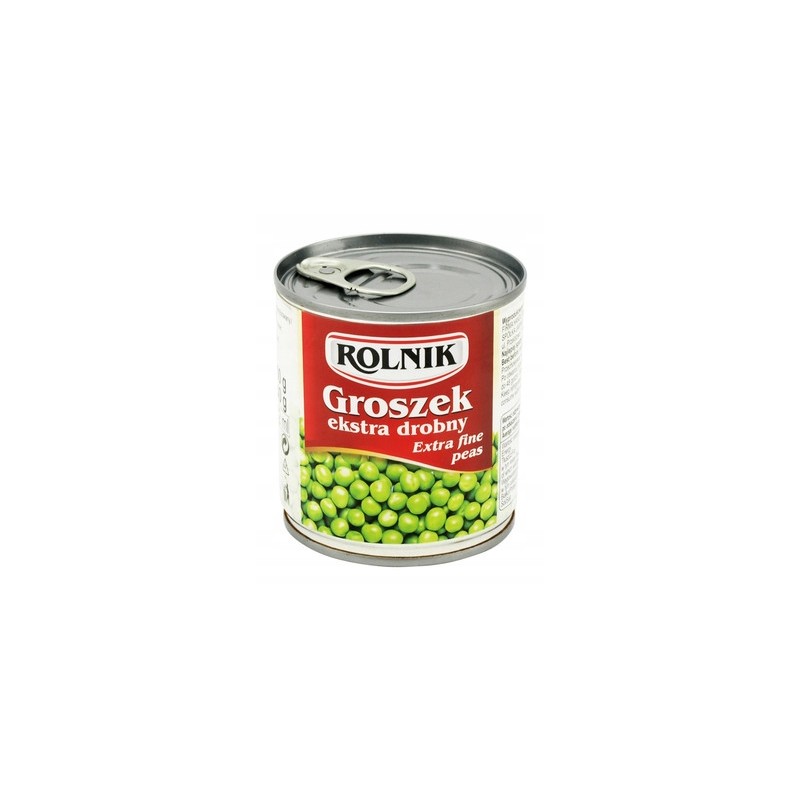 Rolnik Groszek konserwowy extra drobny puszka 212 ml