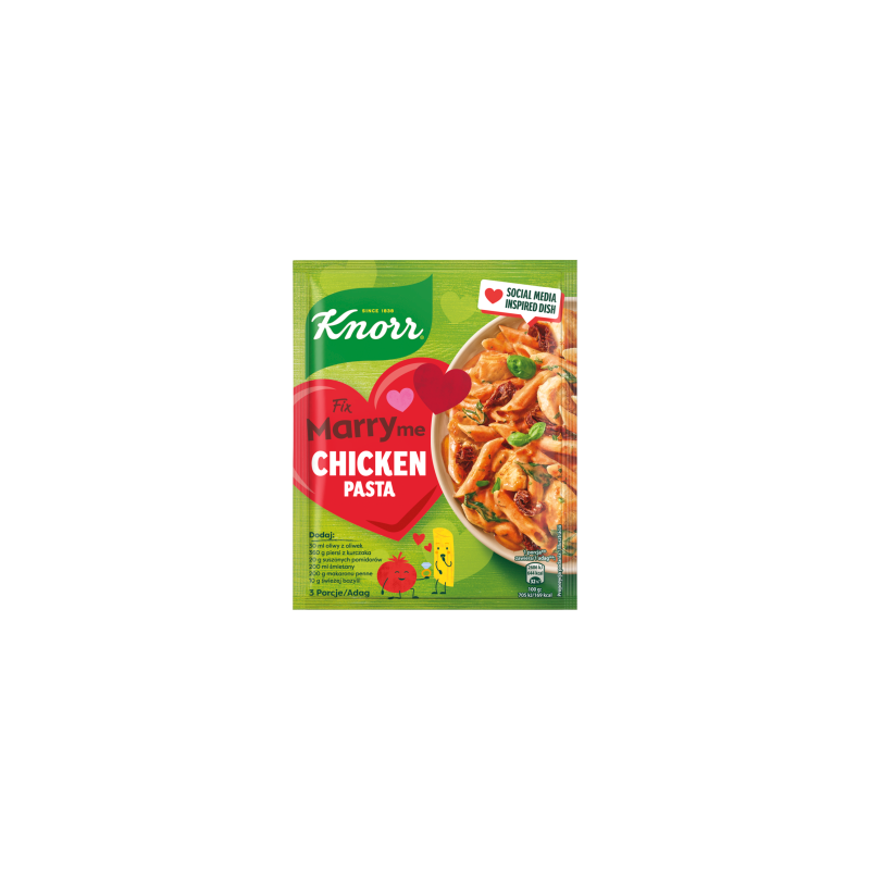 Knorr Fix Marry Me Chicken Pasta Kompozycja pomidorów cebuli i ziół 48 g