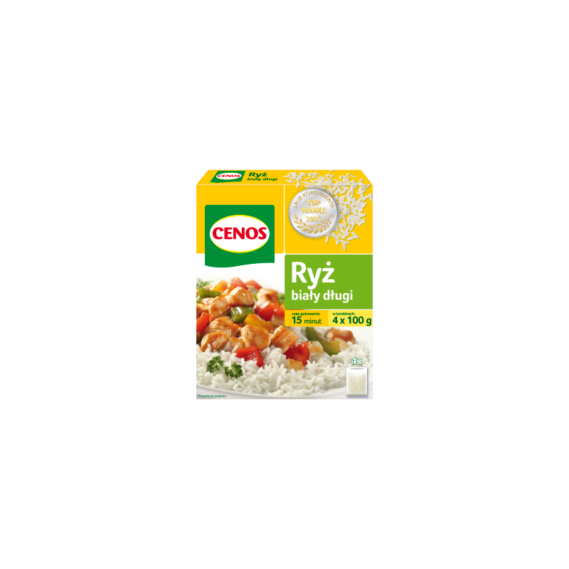 Cenos Ryż biały długi 400 g (4 x 100 g)