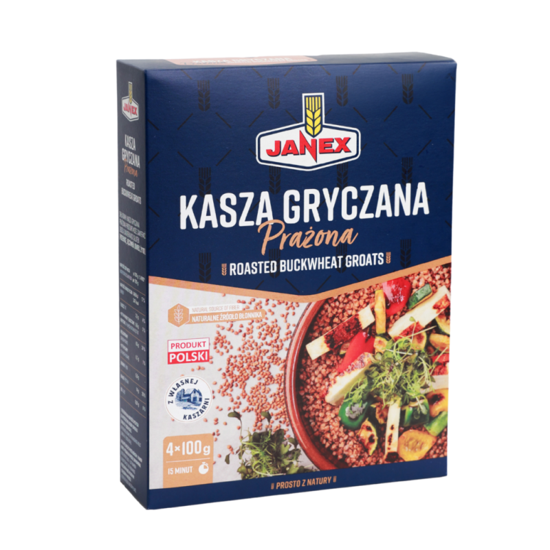 JANEX Kasza gryczana prażona (4 x 100 g) 400 g