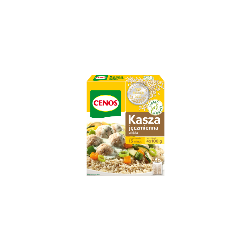 Cenos Kasza jęczmienna wiejska 400 g (4 x 100 g)