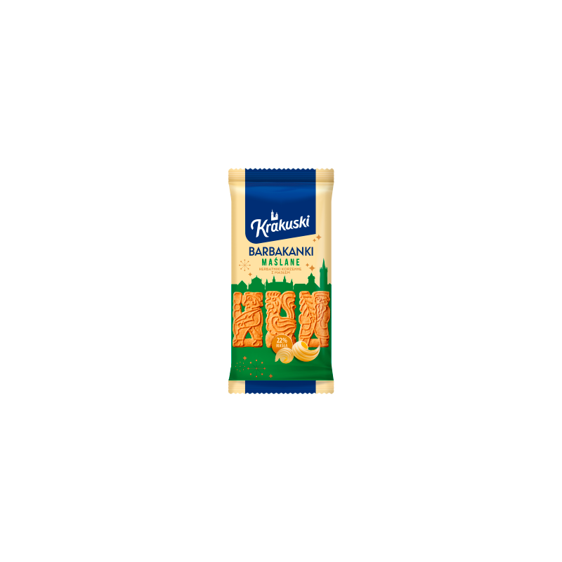 Krakuski Barbakanki Herbatniki korzenne z masłem 200 g