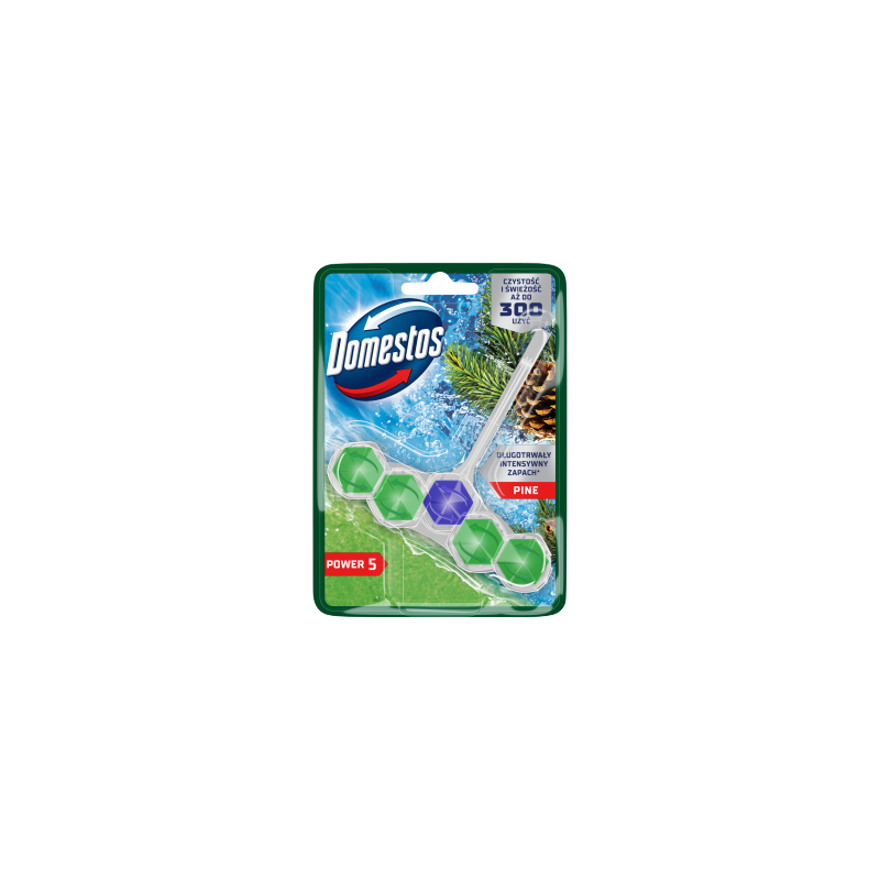 Domestos Power 5 Kostka toaletowa Pine 50g