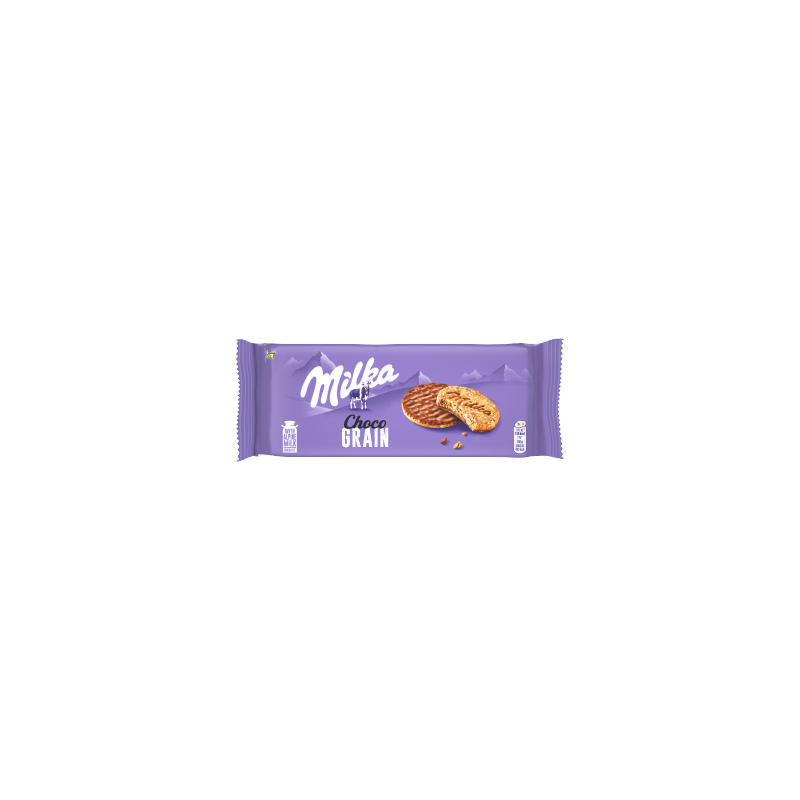 Milka Choco Grain ciasteczka z płatkami owsianymi oraz mleczną czekoladą - 126 g