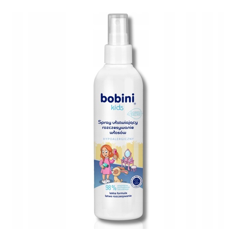 Bobini Spray Ułatwiający Rozczesywanie Włosów dla Dzieci 1+ Truskawka 200ml