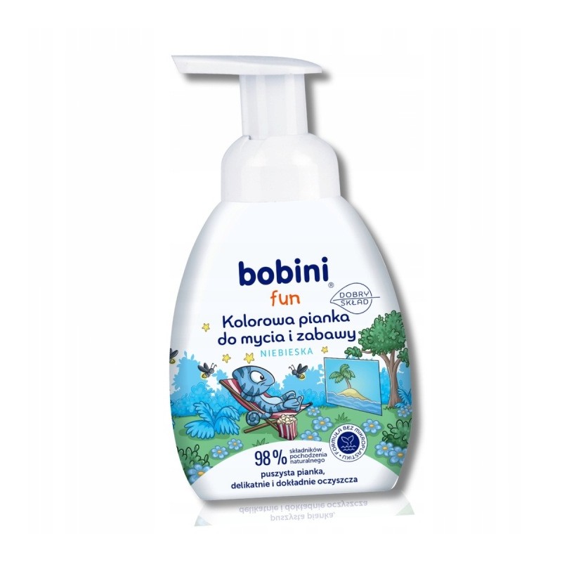 Bobini Puszysta Niebieska Pianka do Mycia Rąk Ciała Buzi dla Dzieci 300ml
