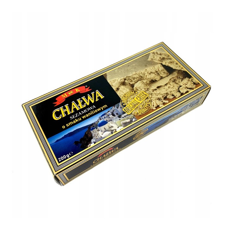 Chałwa sezamowa smak waniliowy 200g MK