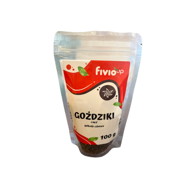 GOŹDZIKI CAŁE AROMATYCZNE SUSZONY GOŹDZIK 100G WYSOKA JAKOŚĆ FIVIO UP