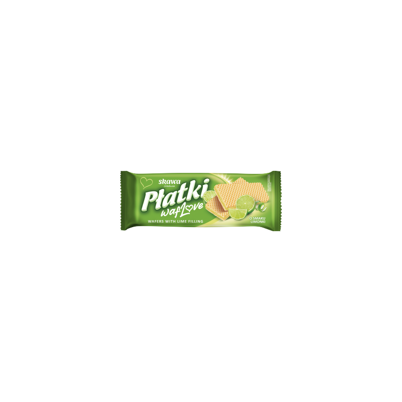 Wadowice Skawa Płatki waflowe o smaku limonki 130 g