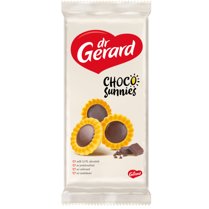 Herbatniki z kremem czekoladowym Choco Sunnies 150g Dr Gerard