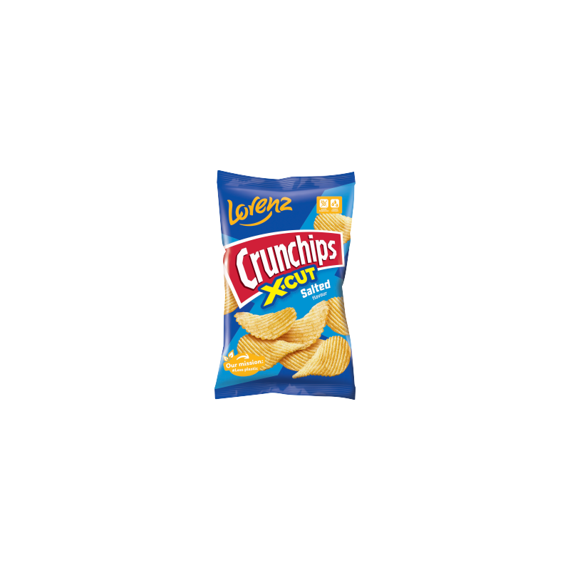 Crunchips X-Cut Chipsy ziemniaczane solone 130 g