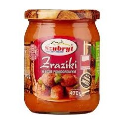 Zraziki w sosie pomidorowym...