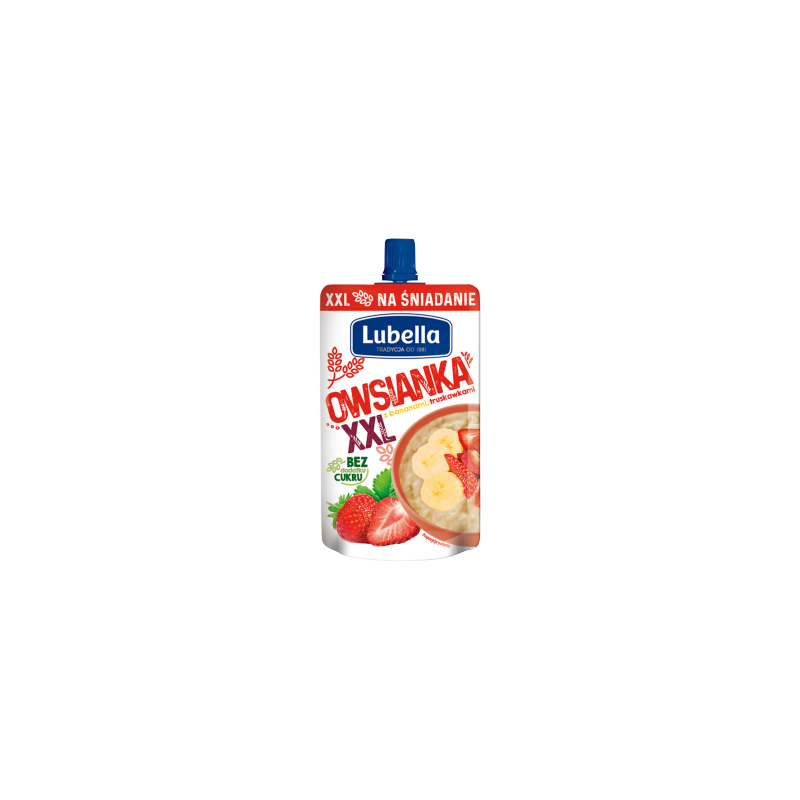 Lubella Owsianka XXL z bananami truskawkami 170 g