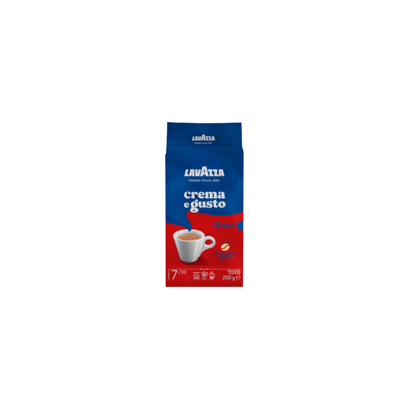 Lavazza Crema E Gusto Classico Mieszanka mielonej kawy palonej 250 g