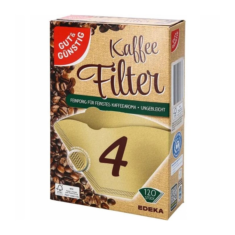 GG Filtry do Kawy Ekspresu rozmiar 4 120 szt. WWF