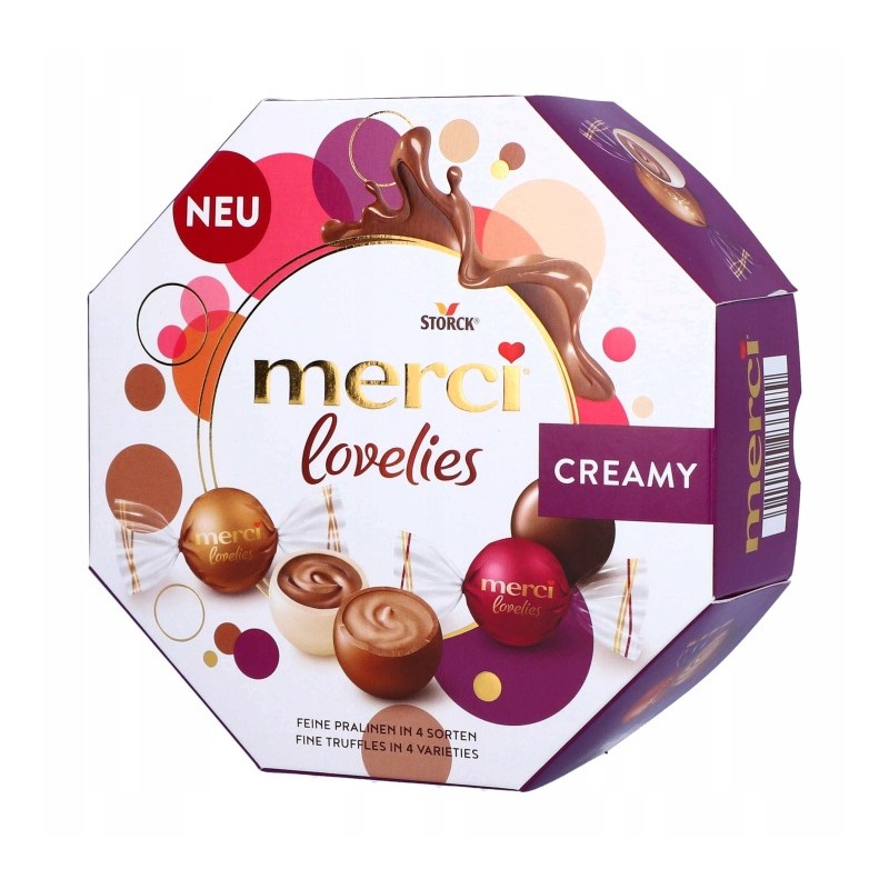 Merci Lovelies Creamy Bombonierka 185g Praliny