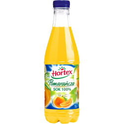 Sok HORTEX 100% Pomarańcza 1l