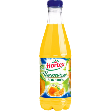 Sok HORTEX 100% Pomarańcza 1l