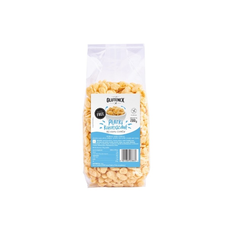Płatki kukurydziane b/cukru GLUTENEX 200g