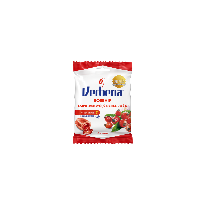 Verbena Nadziewane ziołowe cukierki dzika róża 60 g
