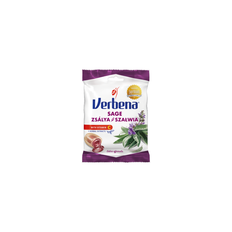 Verbena Nadziewane ziołowe cukierki szałwia 60 g