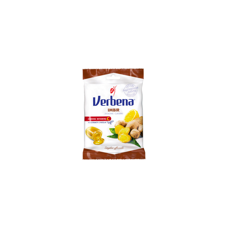 Verbena Ziołowe cukierki imbir 60 g