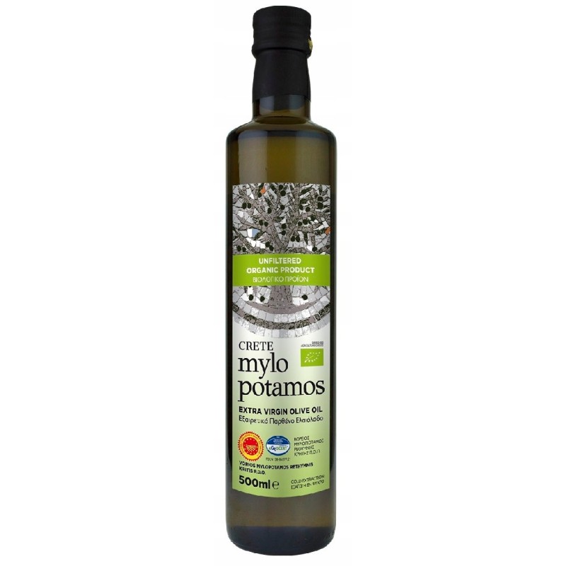 OLIWA Z OLIWEK EXTRA VIRGIN NIEFILTROWANA PDO KRETA BIO 500 ml