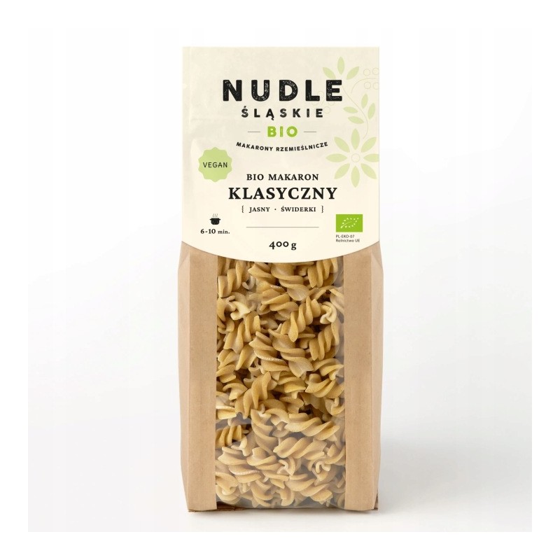 BIO Makaron Klasyczny ŚWIDRY 400g Nudle Śląskie