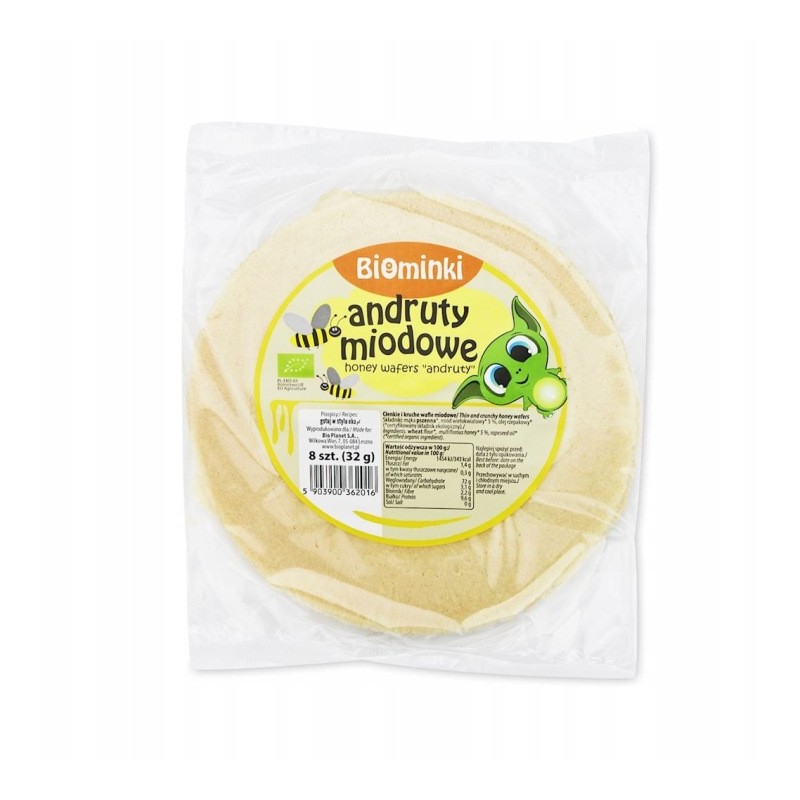 Andruty Miodowe Bio 32 G - Biominki