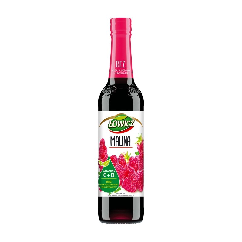 Łowicz Zero cukru malinowy 400ml