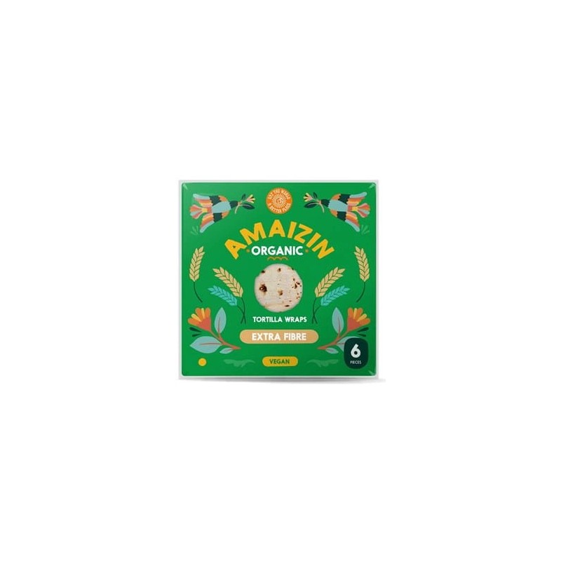 Tortilla Wraps z otrębami BIO 240g Amaizin