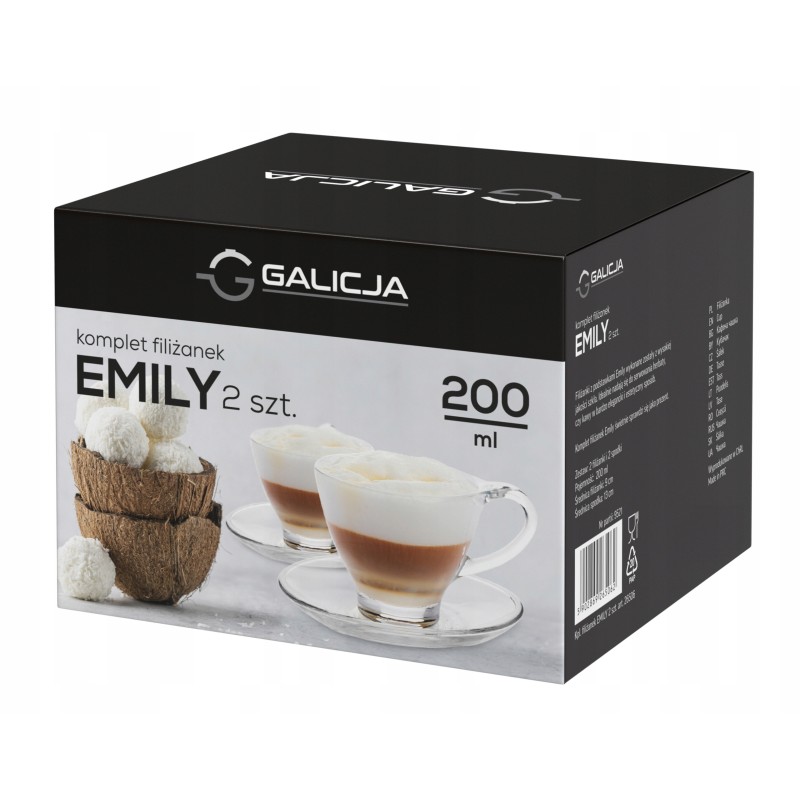 FILIŻANKI EMILY GALICJA KOMPLET 2szt 200ml 26506