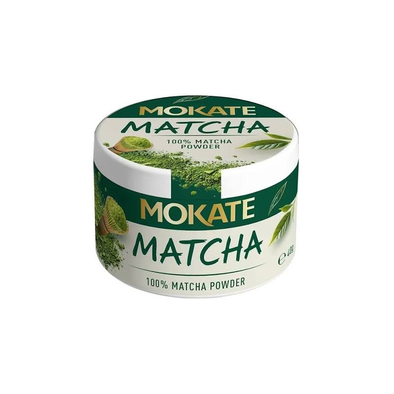 MOKATE MATCHA PURE 40 G - TRADYCYJNA ZIELONA HERBATA W PROSZKU PREMIUM