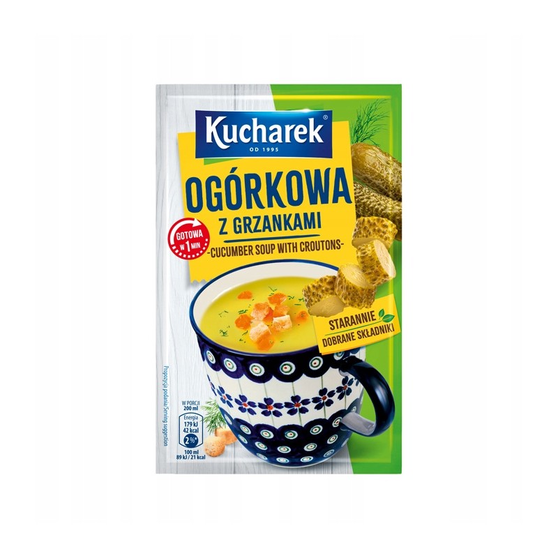 Kucharek - Ogórkowa z grzankami 13g