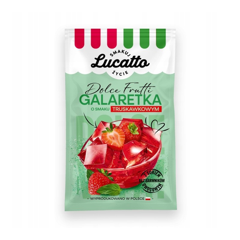 Lucatto Dolce Frutti Galaretka o smaku truskawkowym 70g