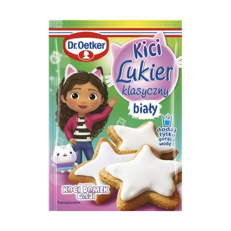 Lukier Klasyczny Biały Kici Gabi 70g Dr. Oetker