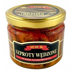 SZPROTY WĘDZONE W SOSIE...