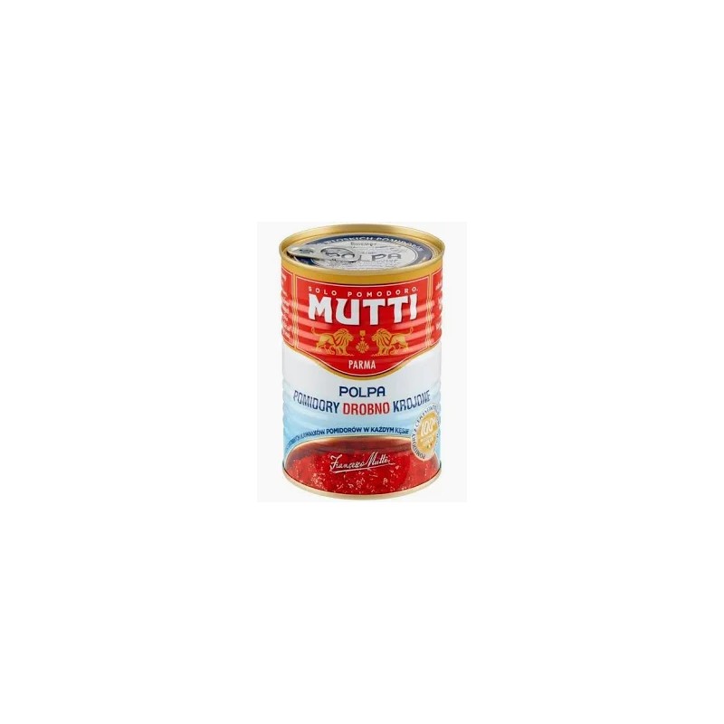 Pomidory drobno krojone bez skórek Mutti 400 g