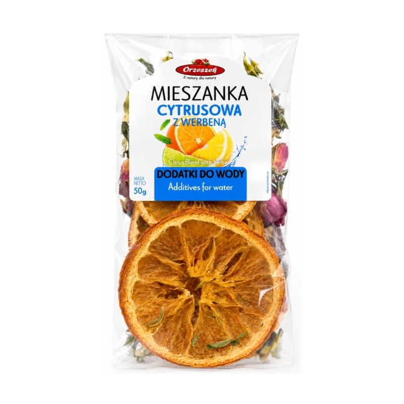 Mieszanka cytrusowa z werbeną dodatki do wody Orzeszek 50g
